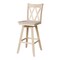 International Concepts Double "X" Back Bar Height Stool, Swivel 30" Seat Height, Unfinished S-203SW - alternate 1